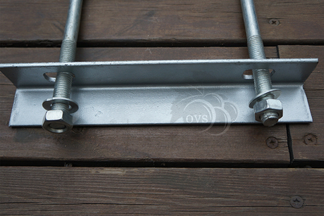 U Halterung für Endpfosten