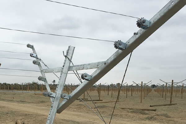 &Ouml;ffnen Sie das Endpfostensieb des Giebelgittersystems